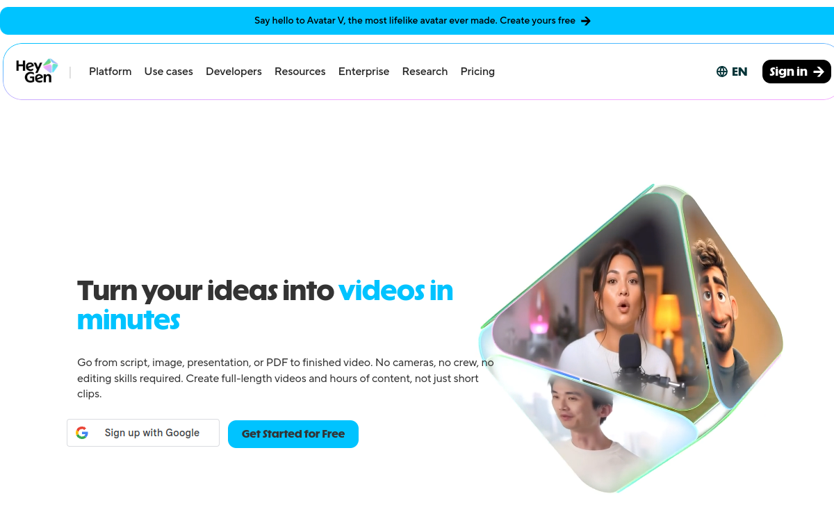 HeyGen screenshot