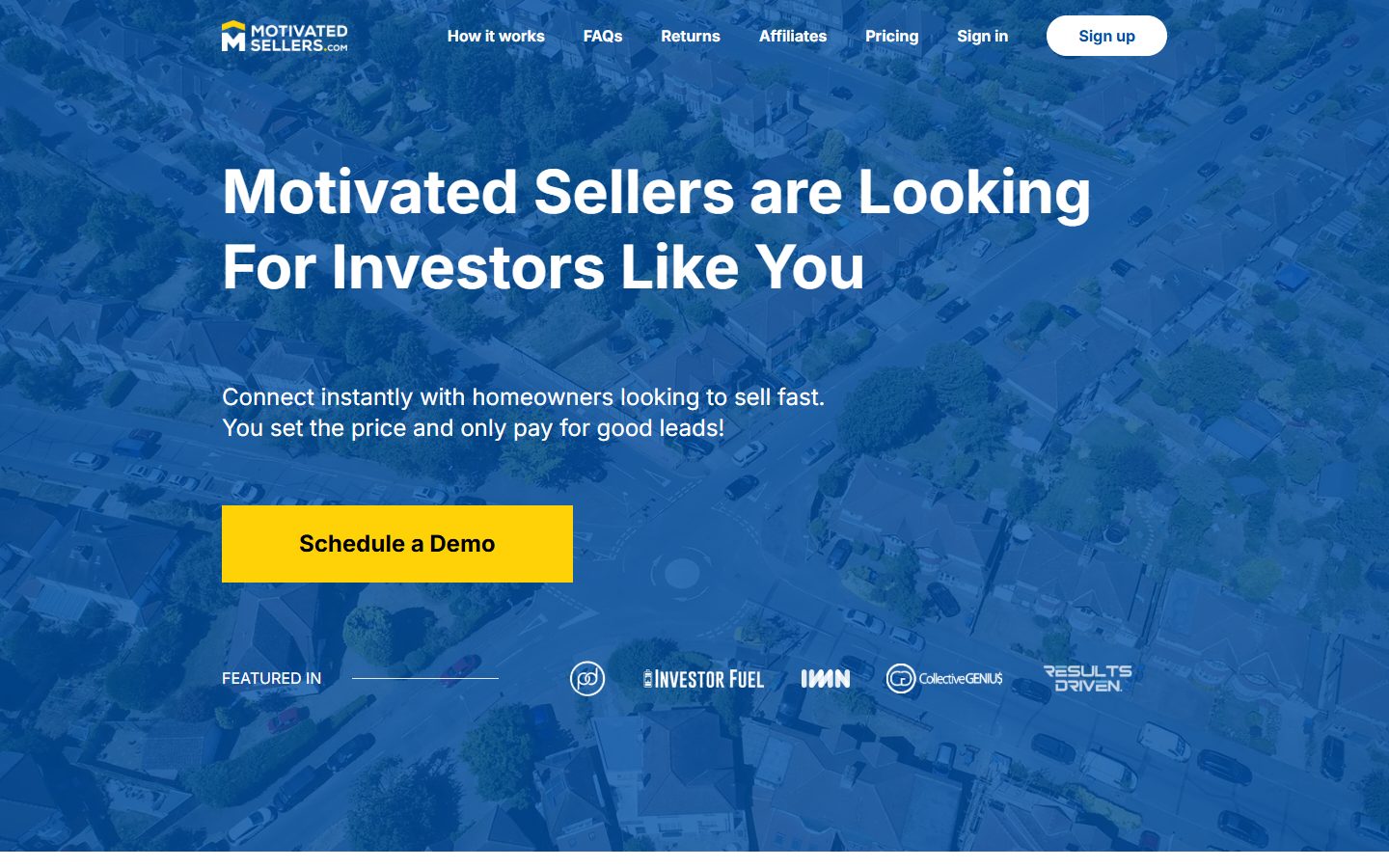 MotivatedSellers.com screenshot