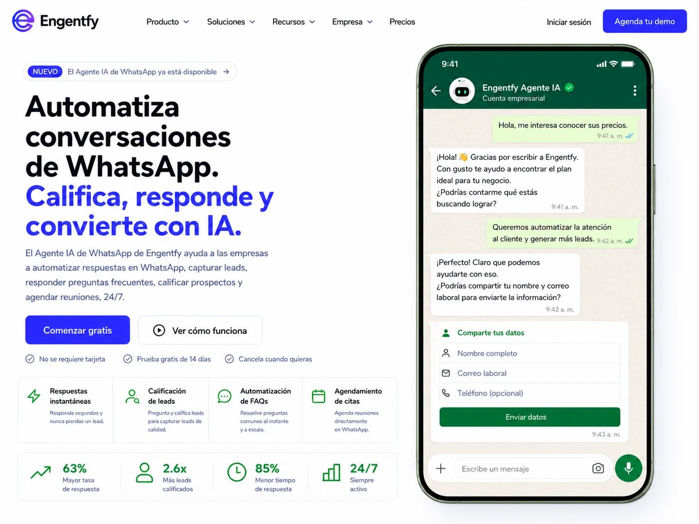 Agente de IA para WhatsApp preview
